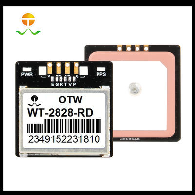 WT-2828-RD Dual GPS Glonass Galileo Beidou Antenna Panel Mini 72 Channels 1.25mm Connector 12.7mm